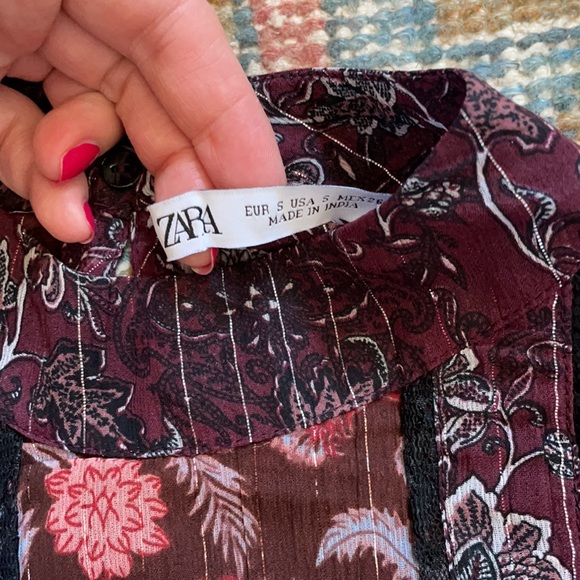 Zara multicolor top blouse - Picture 5 of 6